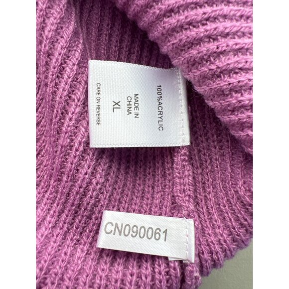 Soho New York and Company Sweater Size XL Lace Up Back 3/4 Sleeve Ribbed Knitted - Picture 5 of 8